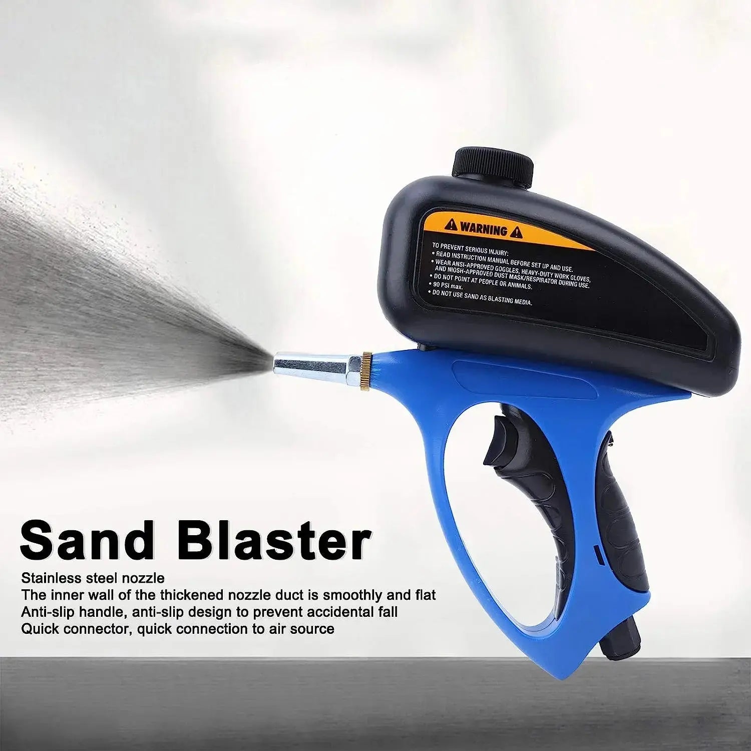 Sandstrahlgerät Kraftvolle 90psi tragbare Sandstrahlpistole für präzise Oberflächenbearbeitung - Raffiniertedinge Sandstrahlgerät Kraftvolle 90psi tragbare Sandstrahlpistole für präzise Oberflächenbearbeitung - Raffiniertedinge